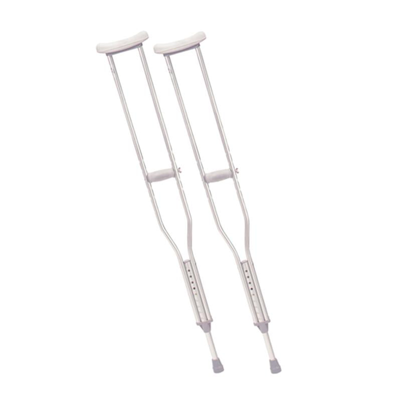 PR CRUTCHES ALUMINUM TALL (5'10" - 6'6") DOUBLE-EXTRUDED CENTER TUBE NO-SKID JUMBO VINYL TIPS 350LBS More info... * Drive Medical item surcharge included in sell