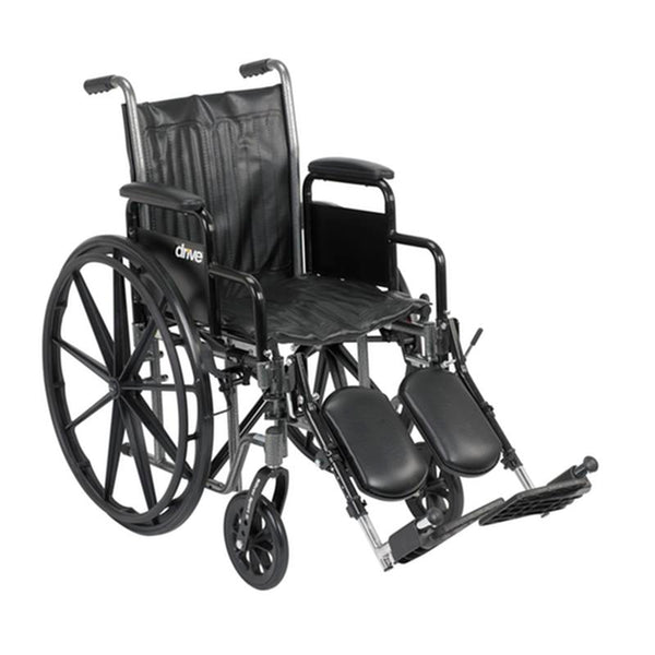 EA/1 SILVER SPORT 2 WHEELCHAIR, DETACHABLE DESK ARMS, ELEVATING LEG RESTS, 16" SEAT More info... * Drive Medical item surcharge included in sell