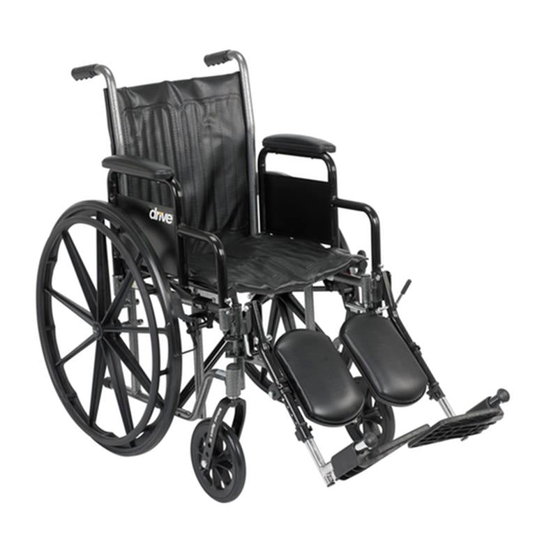 EA/1 SILVER SPORT 2 WHEELCHAIR, DETACHABLE DESK ARMS, ELEVATING LEG RESTS, 16" SEAT More info... * Drive Medical item surcharge included in sell