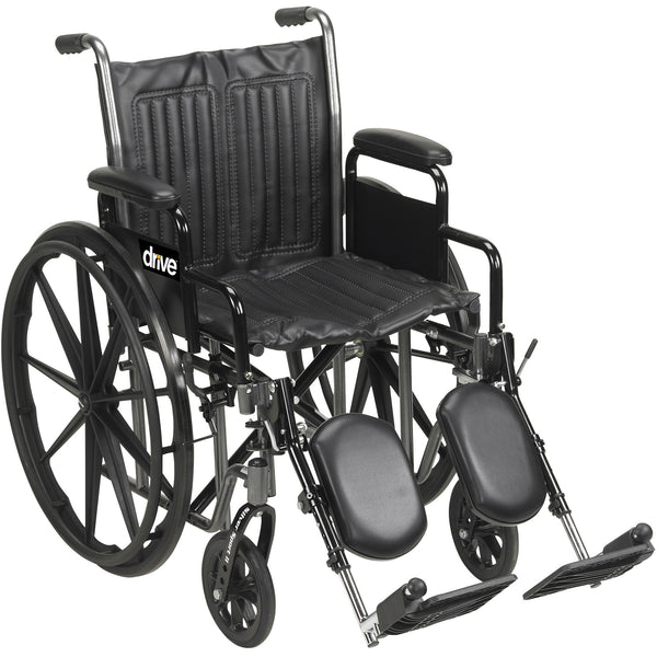 EA/1 SILVER SPORT 2 WHEELCHAIR, W/ DETACHABLE DESK ARM, SWING AWAY ELEVATING LEG RESTS. Heavy Item More info... * Drive Medical item surcharge included in sell
