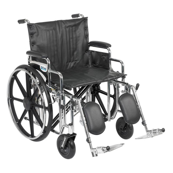 EA/1 SENTRA EXTRA HEAVY DUTY WHEELCHAIR, DETACHABLE DESK ARMS, ELEVATING LEG RESTS, 22" SEAT More info... * Drive Medical item surcharge included in sell