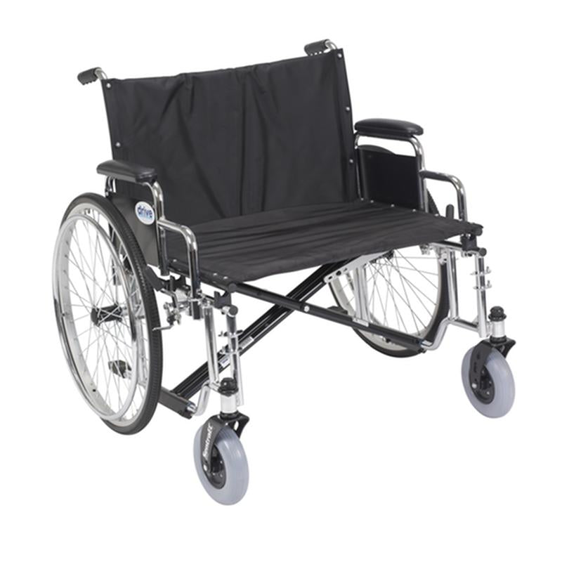EA/1 SENTRA EC HEAVY DUTY EXTRA WIDE WHEELCHAIR, DETACHABLE DESK ARMS, 28" SEAT More info... * Drive Medical item surcharge included in sell