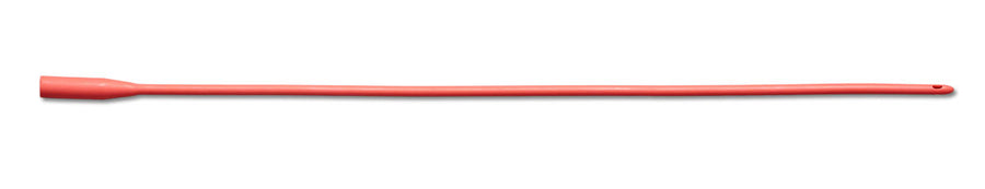 BX/12 INTERMITTENT RED RUBBER LATEX CATHETER, SIZE 12FR 16IN