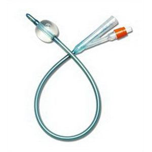 BX/10 SILVERTOUCH 2-WAY SILVER HYDROPHILIC COATED 100% SILICONE FOLEY CATHETER, 16FR 10ML STERILE