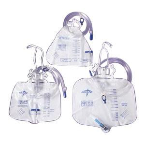 ECONOMICAL URINARY DRAIN BAG W/ ANTI-REFLUX TOWER, SLIDE-TAP DRAINAGE PORT LATEX-FREE 2000ML
