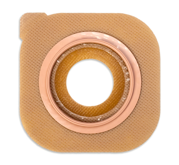 BX/5 NEW IMAGE FLAT CERAPLUS SKIN BARRIER PRE-CUT 1 1/2" (38mm) NO TAPE 2 1/4" FLANGE RED