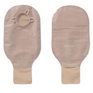 BX/10 NEW IMAGE CLAMP CLOSURE 12" DRAINABLE POUCH BEIGE,NO FILTER 2-3/4" FLANGE