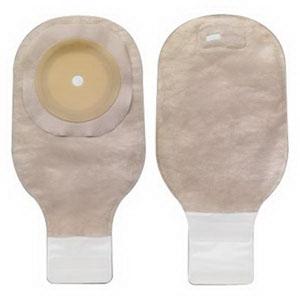 BX/10 PREMIER 1PC DRAIN 12" OSTOMY POUCH FLAT FLEXWEAR BARRIER LOCK'N ROLL CLOSE PRE-CUT 2-1/2"