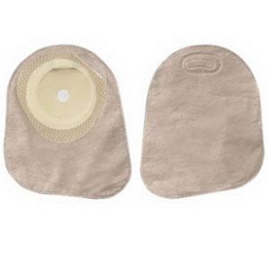 BX/30 PREMIER ONE-PIECE FLAT SKIN BARRIER 7" CLOSED POUCH BEIGE SOFTFLEX,WITH FILTER PRE-CUT 1"