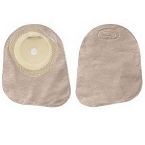 BX/30 PREMIER ONE-PIECE FLAT SKIN BARRIER 7" CLOSED POUCH BEIGE SOFTFLEX,WITH FILTER PRE-CUT 1-3/16"