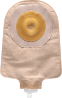 BX/5 PREMIER ONE PIECE UROSTOMY, FLEXTEND 9" POUCH , WITH CONVEX, PRE-CUT, 1-1/4",BEIGE