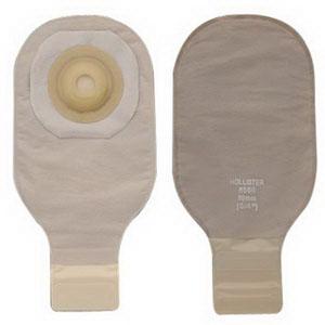 BX/5 PREMIER ONE-PIECE CONVEX SKIN BARRIER 12" DRAINABLE POUCH CLAMP CLOSURE BEIGE PRE-CUT 7/8" WITH