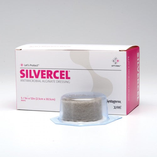 BX/5 SILVERCEL HYDRO-ALGINATE ANTIMICROBIAL DRESSING W/ SILVER (2.5 X 30.5)CM ROPE
