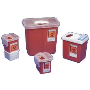 EA/1 SHARPSAFETY LARGE VOLUME SHARPS CONTAINERS 2.2 QUART,RED