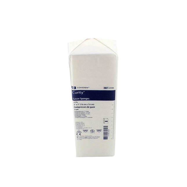 BG/200 CURITY GAUZE SPONGES - 12 PLY - 3 X 3" - NON STERILE -