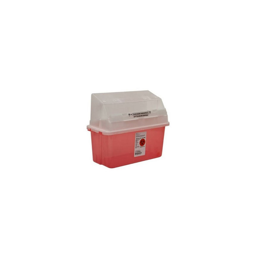 EA/1 GATORGUARD SAFETY IN-ROOM SHARPS CONTAINER JUNIOR 5QT RED