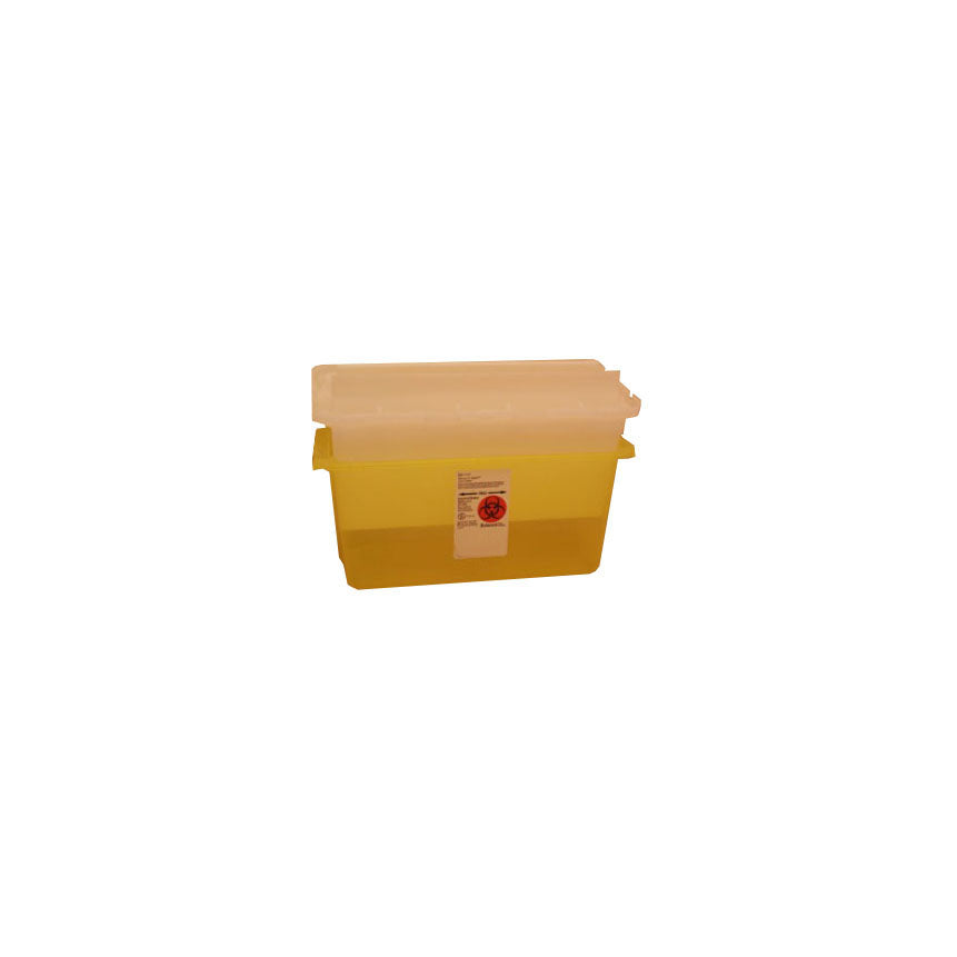 EA/1 GATORGUARD SAFETY IN-ROOM SHARPS CONTAINER JUNIOR 5QT YELLOW LATEX-FREE