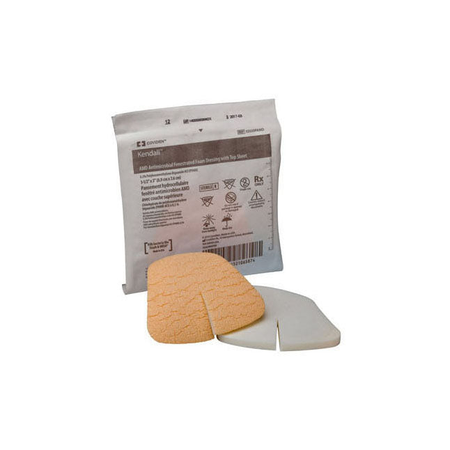 BX/10 AMD ANTIMICROBIAL FOAM DRESSING WITH PHMB, 4IN X 4IN