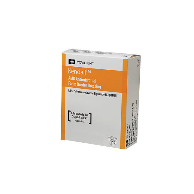 BX/10 AMD FOAM BORDER DRESSING WITH PHMB, SIZE 5.5IN X 5.5IN
