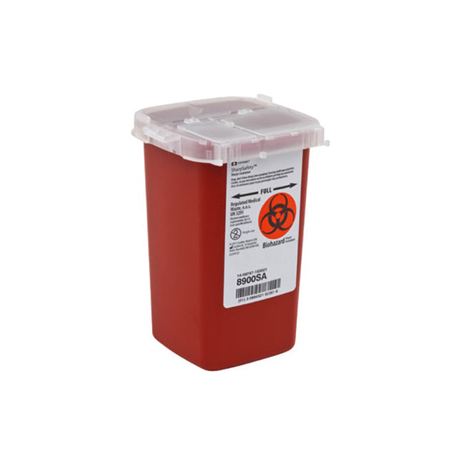 EA/1 PHLEBOTOMY SHARP CONTAINER 1QT RED