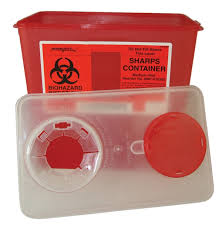 EA/1 MULTI-PURPOSE SHARPS CONTAINER WITH ROTOR OPENING, YELLOW 7.6L (2GAL)
