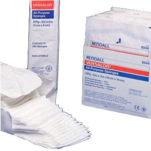 PKG/200 CURITY GAUZE SPONGE ALL-PURPOSE NON -WOVEN 4PLY NON-STERILE 2IN X 2IN
