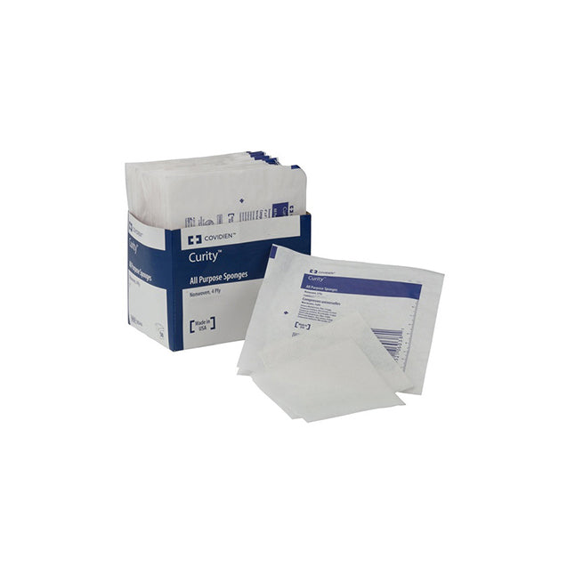 PK/200 CURITY GAUZE SPONGE ALL-PURPOSE NON-WOVEN ,4PLY NON STERILE 4IN X 4IN