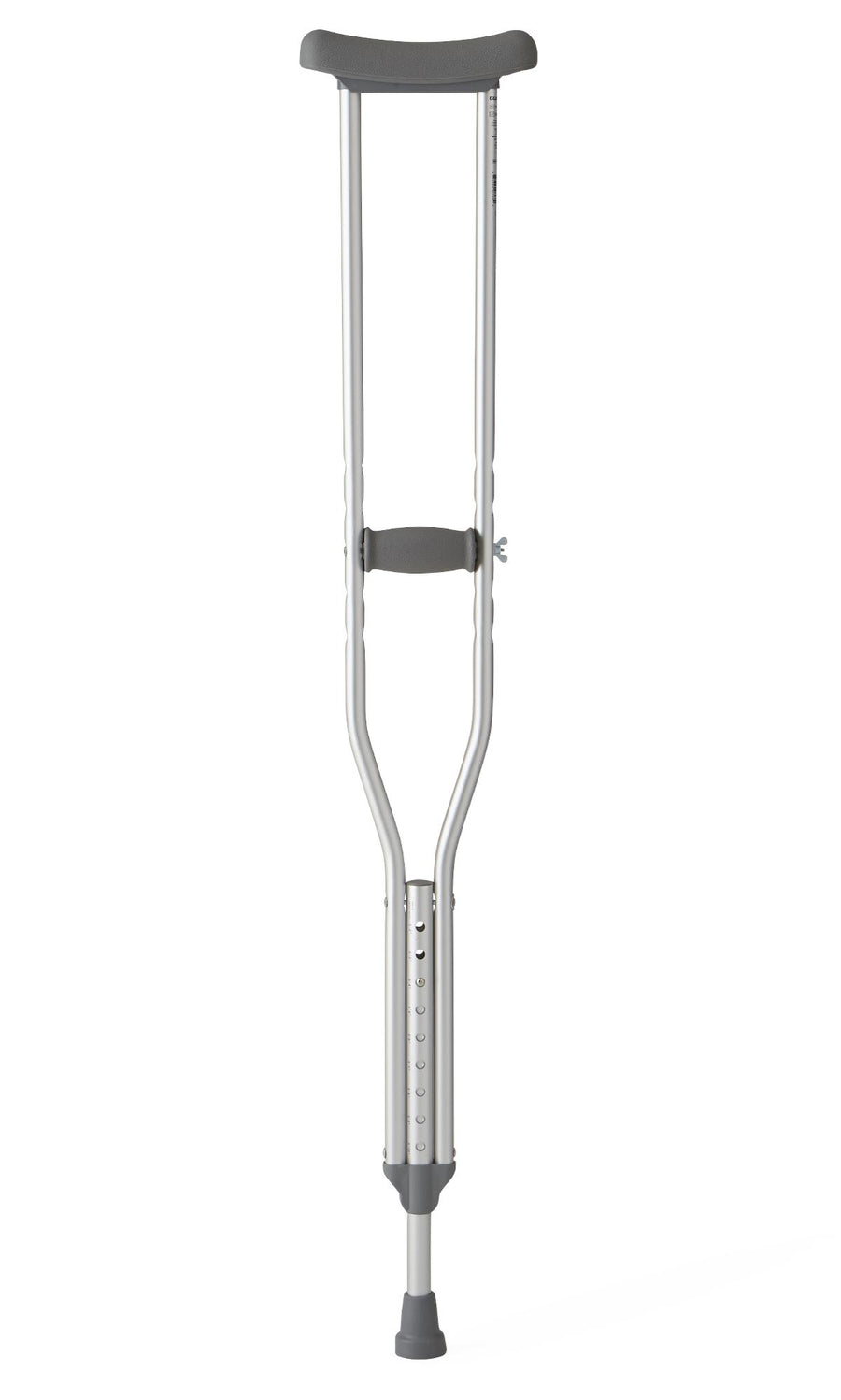PAIR/1 ALUMINIUM ADJUSTABLE HEIGHT YOUTH CRUTCH, 4'6" -5'2"