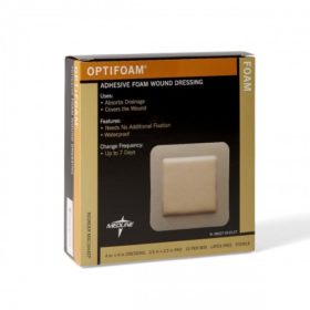 BX/10 OPTIFOAM ADHESIVE FOAM DRESSING 10CM X 10CM