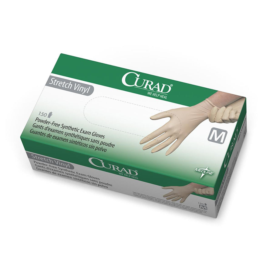 BX/150 EXAM GLOVE, POWDER FREE, VINYL, STRETCH. SIZE SMALL ** Discontinued **