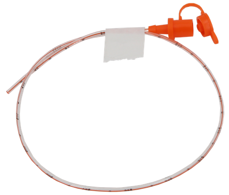 CS/100 PEDIATRIC FEEDING TUBE W/ ENTERAL CONNECTOR 8FR 42" ORANGE RADIOPAQUE PVC STERILE
