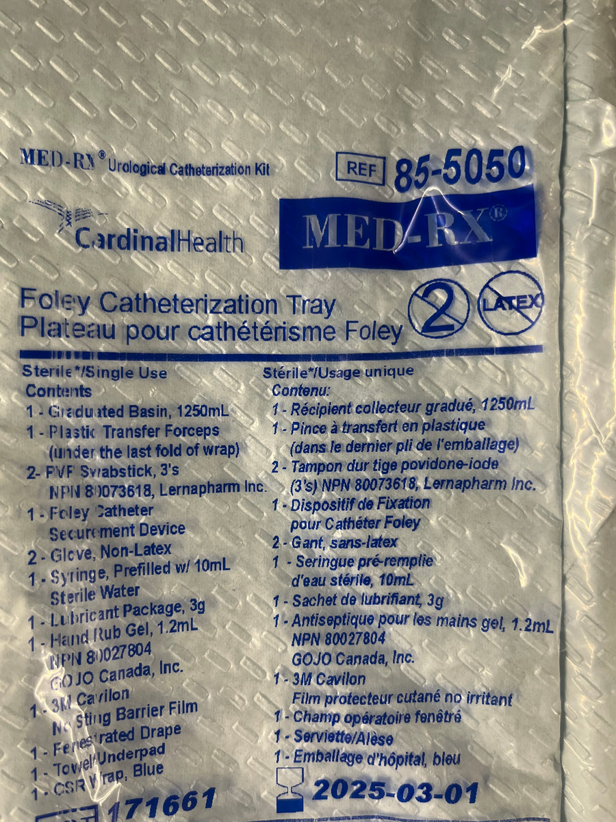 EA/1 FOLEY CATHETERIZATION TRAY