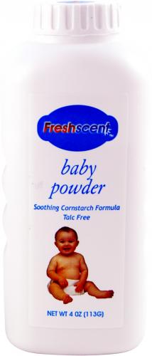 EA/1 BABY POWDER CORN STARCH, 4OZ, TALC FREE