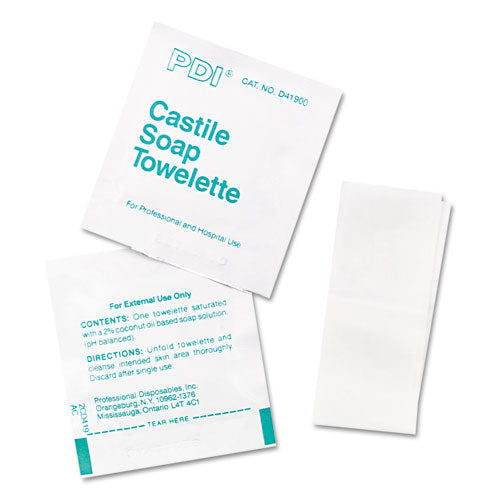 BX/100 CASTILE SOAP TOWELETTE
