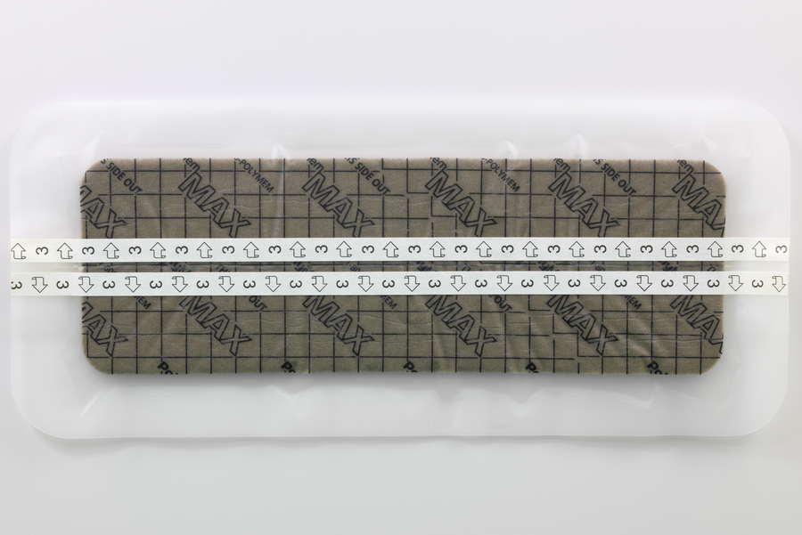 CASE OF 2 (5 PER BOX) POLYMEM SURGICAL SILVER ADHESIVE DRESSING 5.5” X 12.75” FIL PAD DRESSING