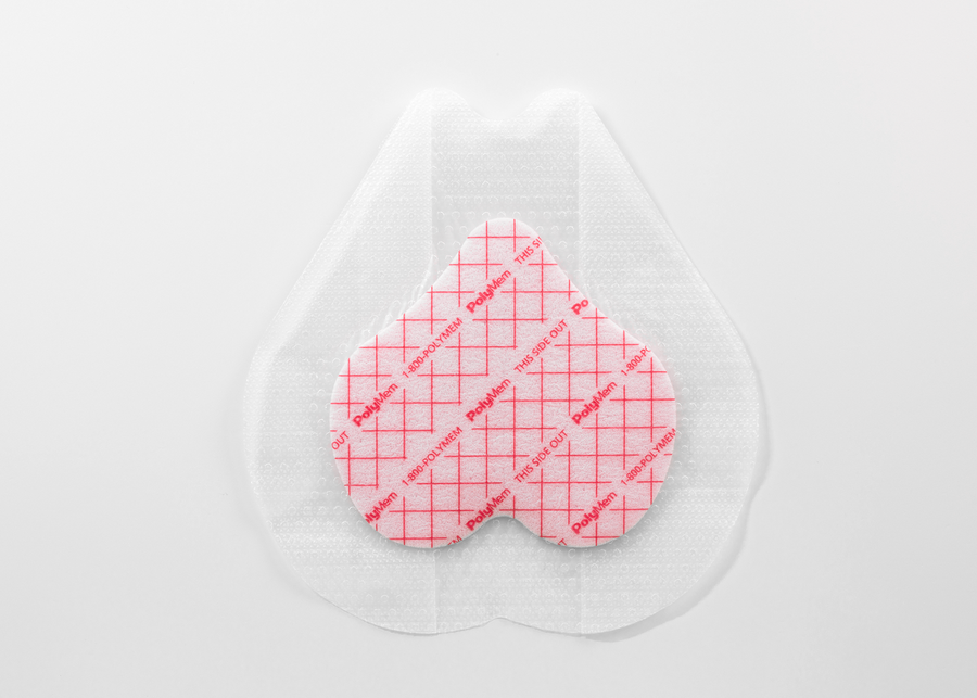CASE OF 4 (5 PER BOX) POLYMEM SILICONE SACRAL BORDER DRESSING