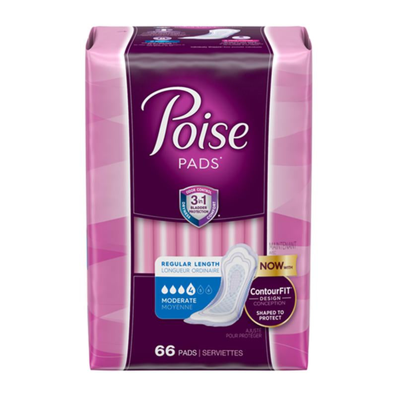 PKG/66 POISE ORIGINAL MODERATE REGULAR NON-WINGED PADS CONVENIENCE More info...
