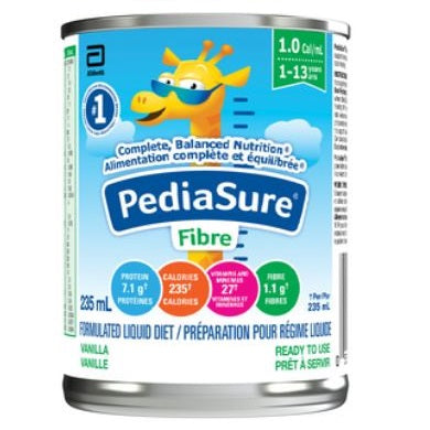 CS/12 PEDIASURE FIBRE NUTRITIONAL FORMULA, VANILLA, 235ML