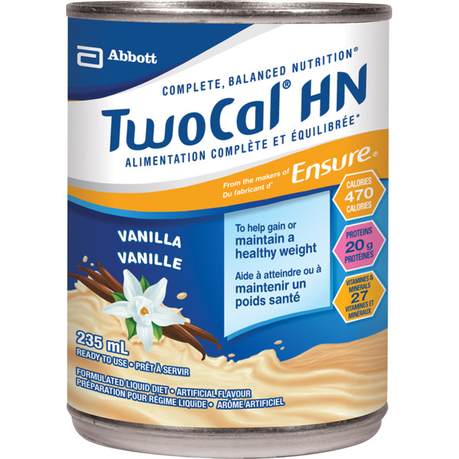 CS/24 TWO-CAL HN NUTRITIONAL LIQUID FORMULA, GLUTEN FREE, VANILLA, 235ML