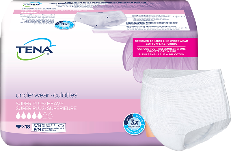 CS/4PKG (18/PKG) TENA WOMEN PROTECTIVE UNDERWEAR, SMALL/MEDIUM 29IN X 40IN More info...
