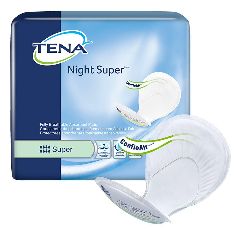 CS/2PKG (24/PKG) TENA NIGHT SUPER PADS W/ WETNESS INDICATOR, GREEN Heavy Item More info...