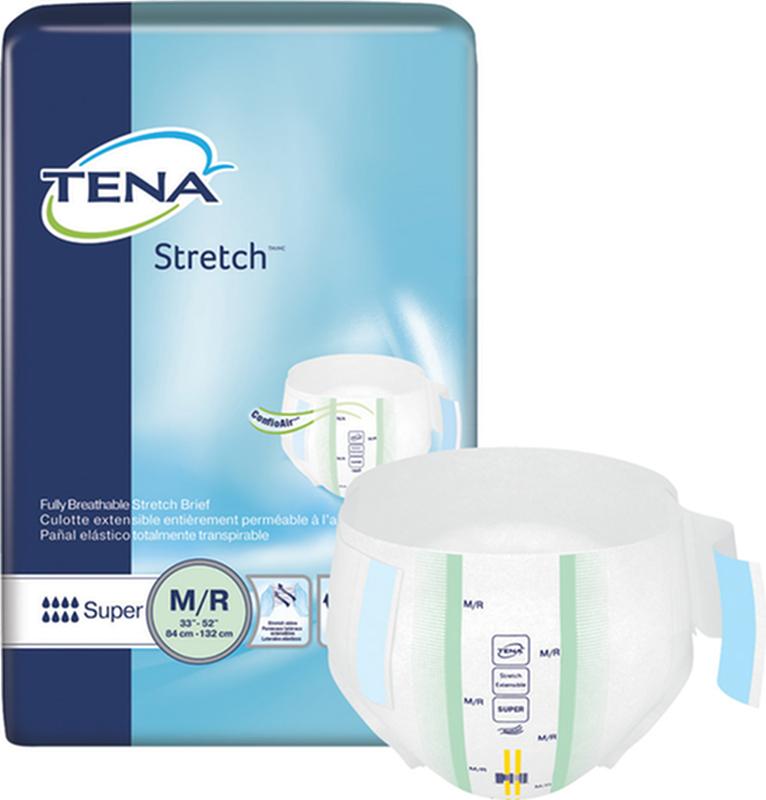 CS/2PKG (28/PKG) TENA PROSKIN STRETCH SUPER BRIEF, MEDIUM/LARGE SIZE 33IN-52IN Heavy Item More info...