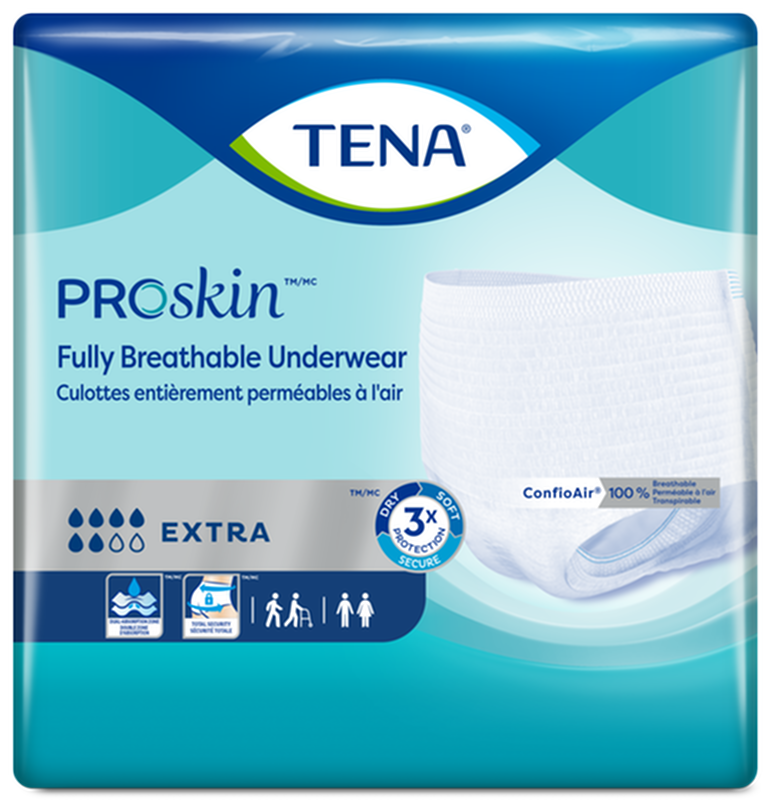 CS/4PKG (16/PKG) TENA PROTECTIVE UNDERWEAR EXTRA, SMALL SIZE 25IN-35IN Heavy Item More info...