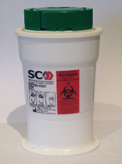 EA/1 CHOPPER SHARPS CONTAINER FOR INSULIN SYRINGES, 2" W X 1" D X 5" H