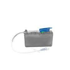 BX/12 CADD MEDICATION CASSETTE RESERVOIR W/ FLOW STOP FREE-FLOW FEMALE LUER 100ML 8" TUBING LATEX