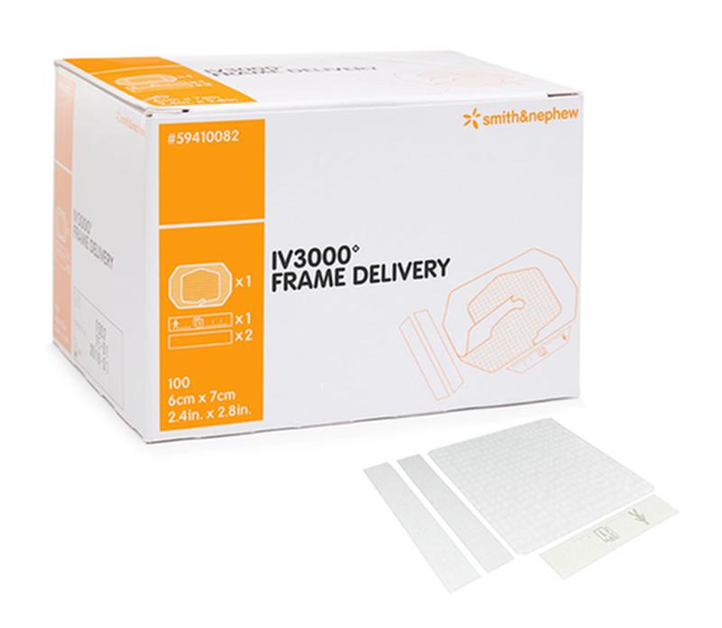 BX/50 IV3000 FRAME DELIVERY FIXATION DRESSING, SIZE 10CM X 12CM More info...