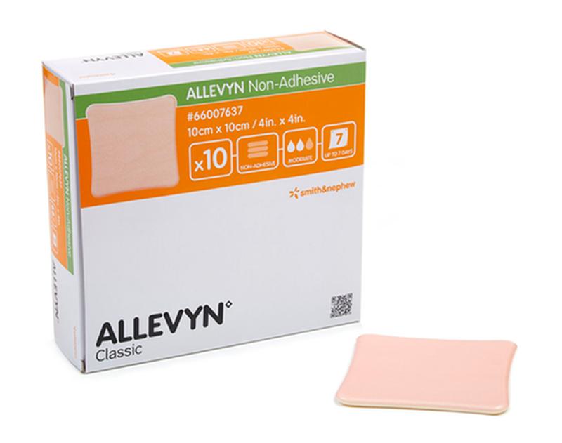 BX/10 ALLEVYN NON ADHESIVE FOAM DRESSING, SIZE 10CM X 10CM More info...