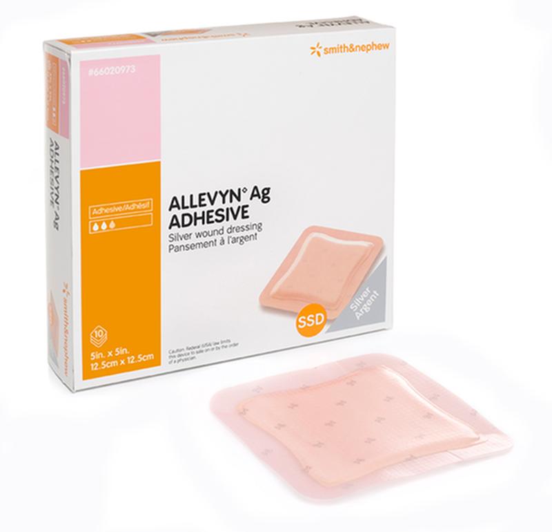 BX/10 ALLEVYN AG ADHESIVE DRESSING, SIZE 17.5CM X 17.5CM More info...