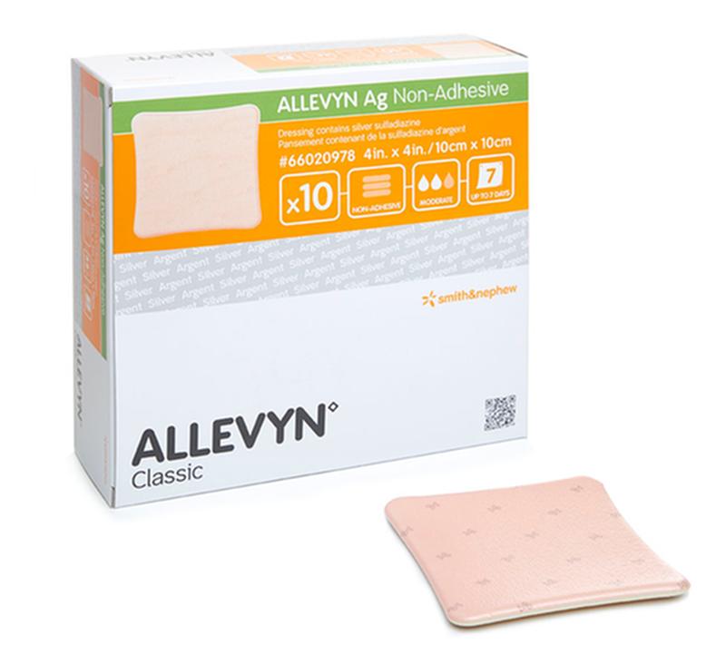 BX/10 ALLEVYN AG NON-ADHESIVE DRESSING, SIZE 5CM X 5CM More info...