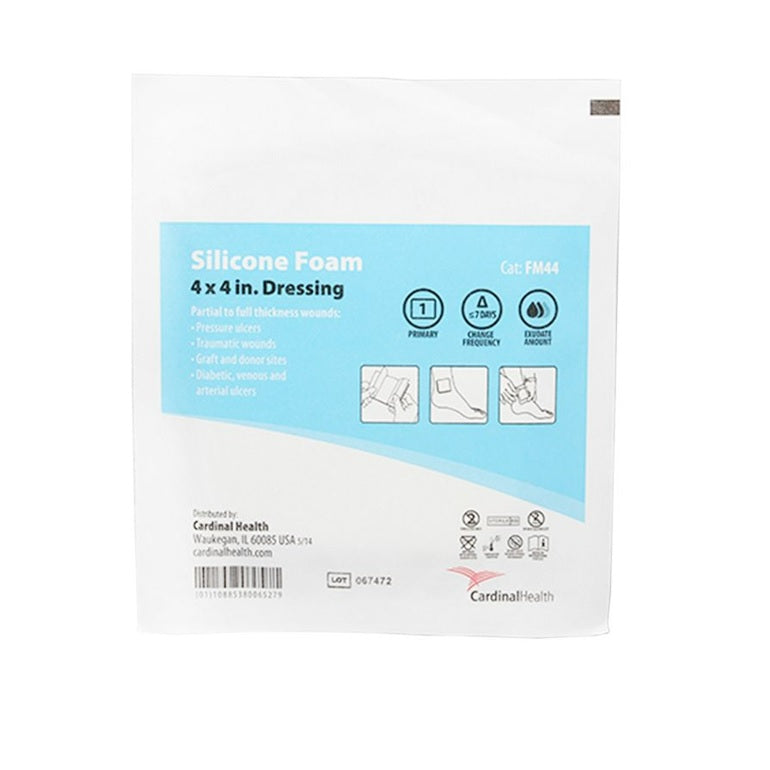 BX/10 FOAM DRESSING 6X6" STERILE W/ GENTLE SILICONE ADHESIVE & PROTECTIVE FILM BACKING